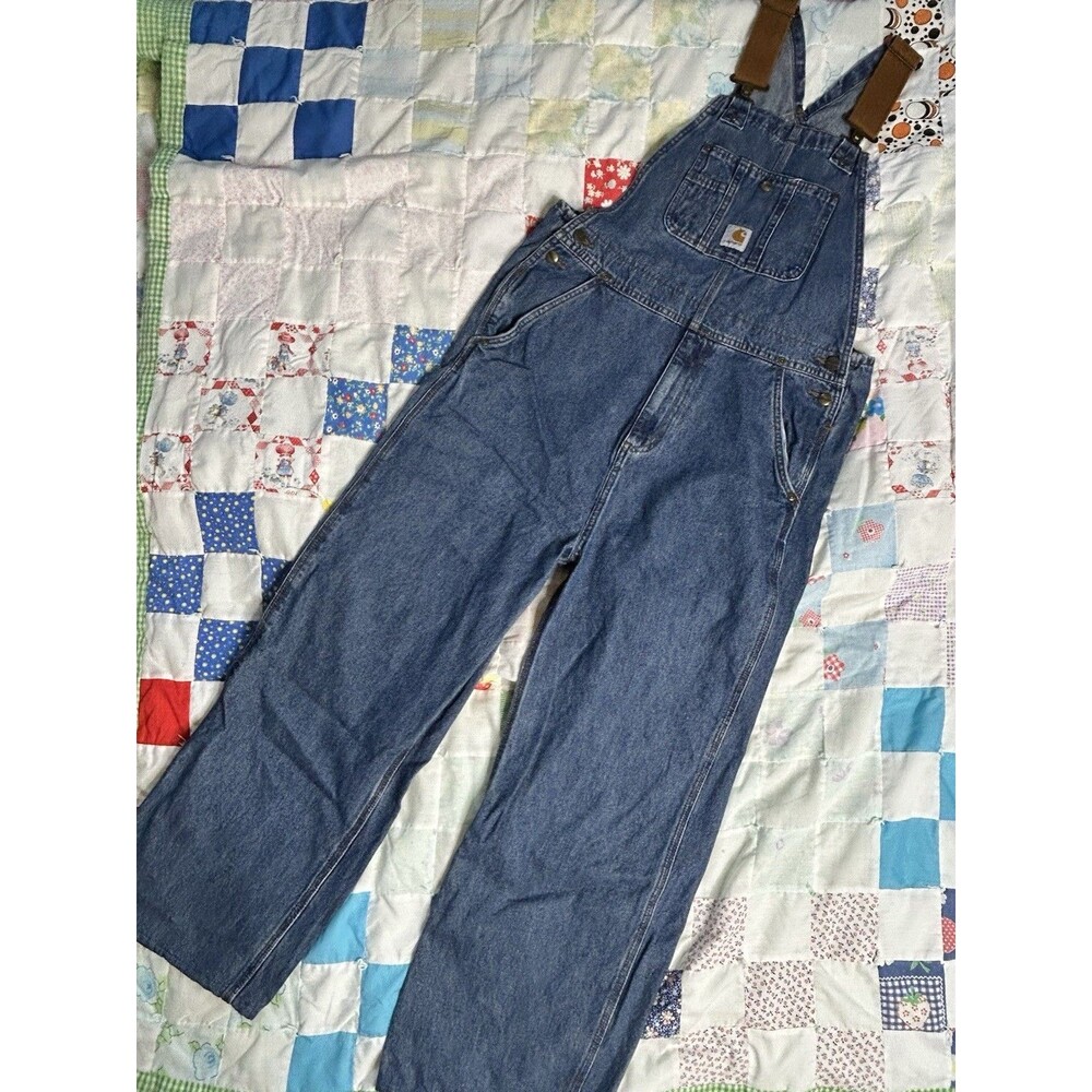 Carhartt Youth Overalls Brown Size XL (16) 100% Cotton